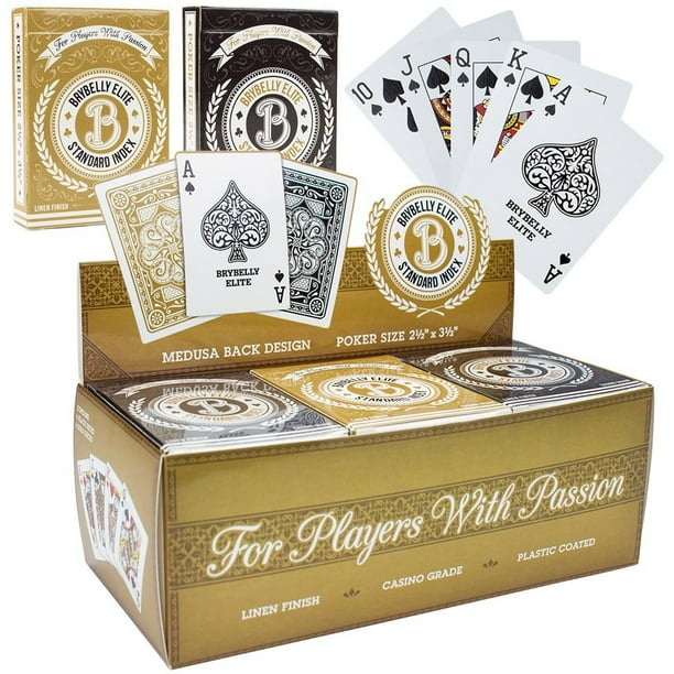Brybelly Elite Medusa Playing Cards Poker Wide Regular Index 12-Deck Assortment Brybelly Elite Medusa Playing Cards Poker Wide Regular Index 12-Deck Assortment